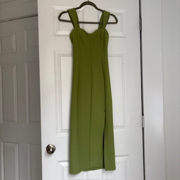 Abercrombie & Fitch Wide Strap Corset Midi Dress - Picture 2 of 4